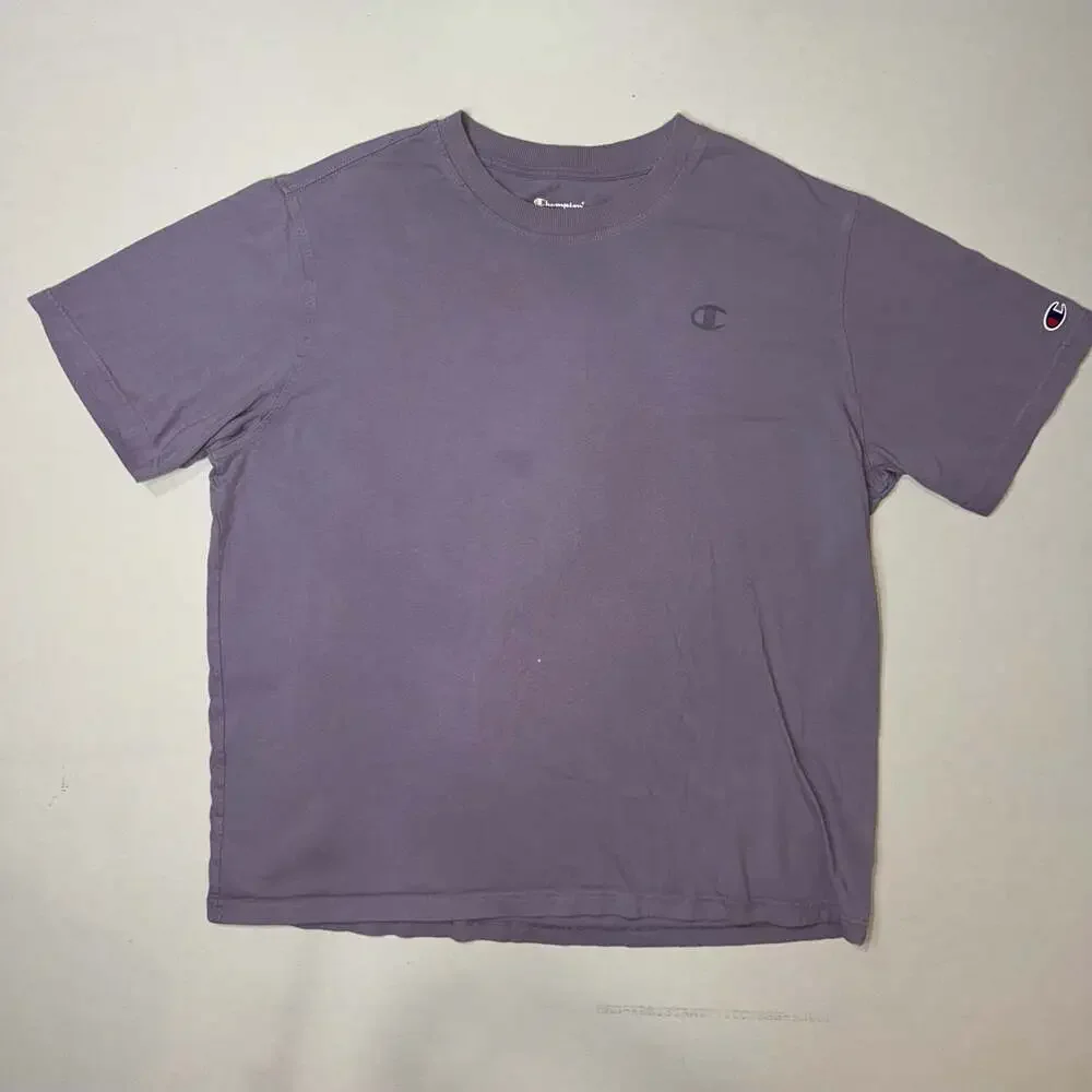 Champion Classic Jersey Embroidered Logo T-Shirt Purple Men’s XL - Picture 3 of 16